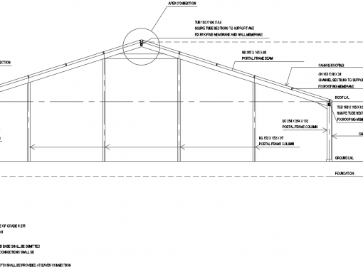 Structural Design of Single Storey MVK Portal Frame Warehouse in Male’